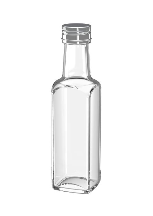 Glazen fles voor levensmiddelen