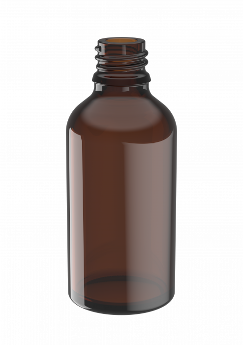 V1275 - 50ml Druppelfles 18mm bruin