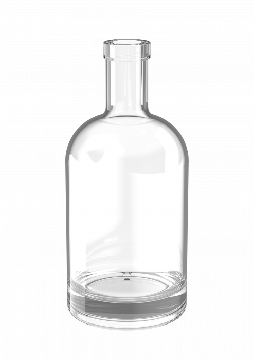 700ml Nocturne rond, kurkmonding, helder glas