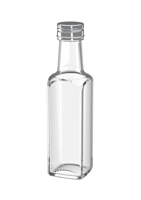 Glazen fles voor levensmiddelen