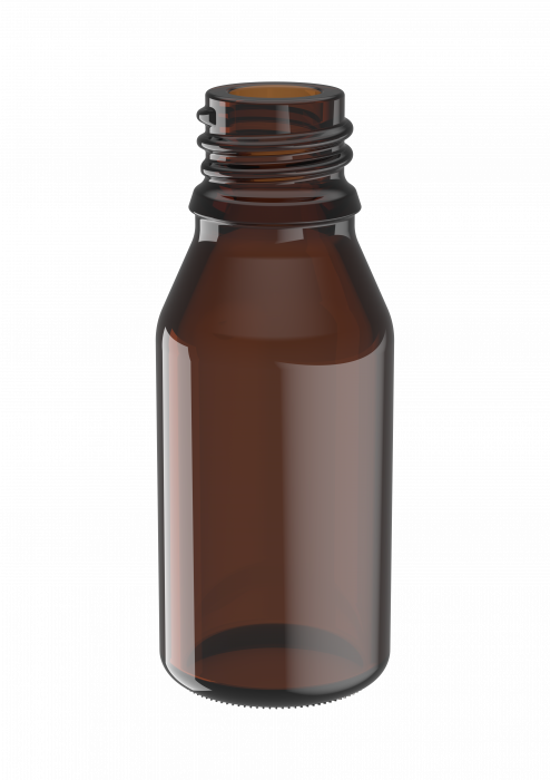 V1924 - 25ml Druppelfles 18mm bruin