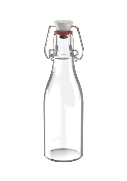 Glazen fles voor levensmiddelen