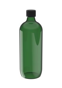 Groene glazen kruik