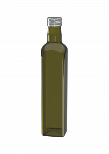 Glazen fles voor levensmiddelen